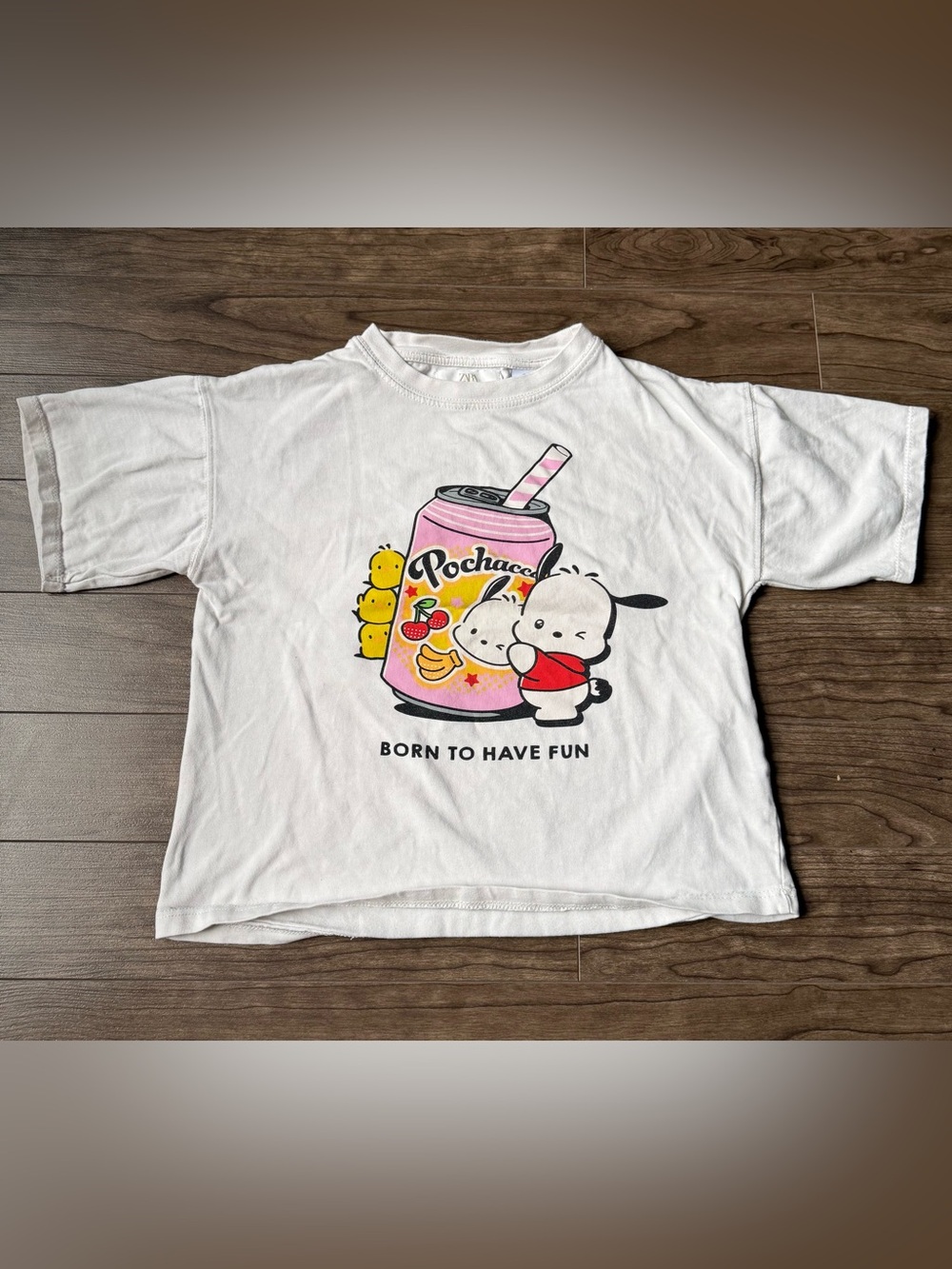 Zara Kids x Sanrio Pochacco Double Graphic Kawaii Tee 11–12Y 100% Cotton